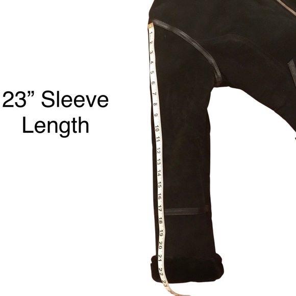 Vintage Baby Phat Black Suede Bomber Jacket Size- Small Y2K 2000 Faux Fur Lined - Picture 16 of 16